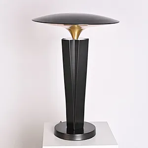Volcanic cloud hand-dying antique bronze dimmable LED desk lamp